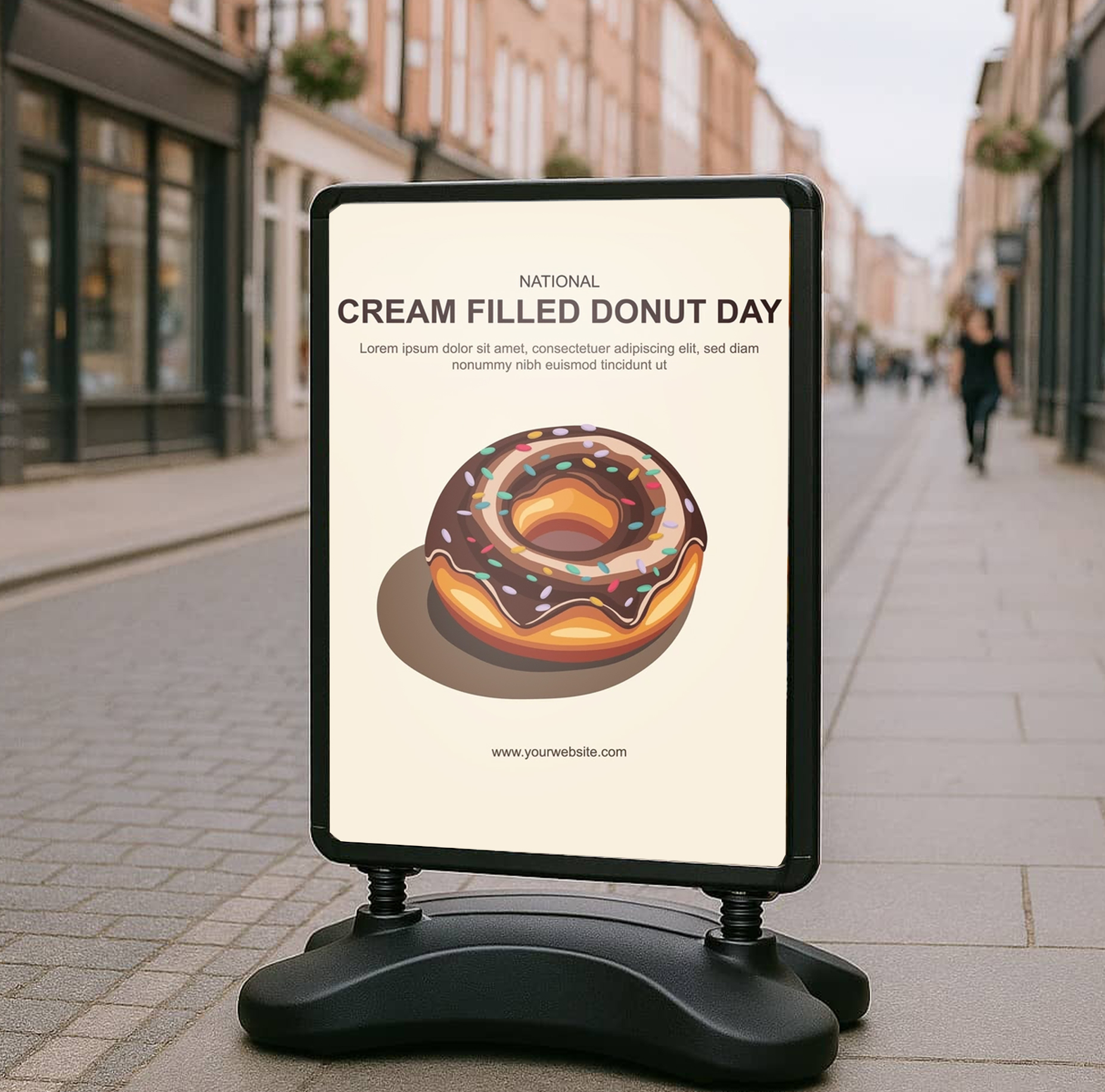 A1 Water Base Pavement Sign With Graphics