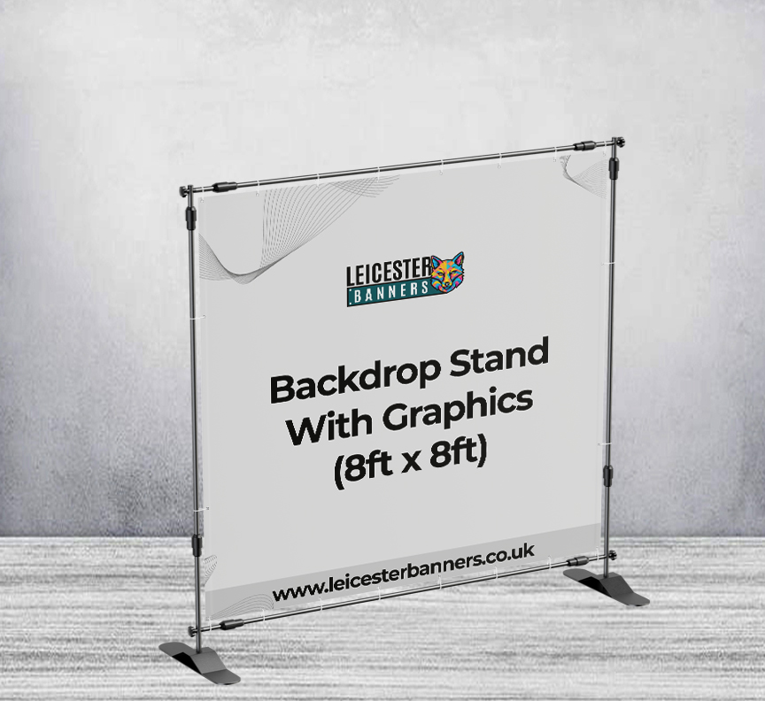 Backdrop Stand With Graphics (8ft x 8ft)