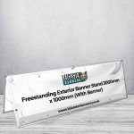 Freestanding Exterior Banner Stand 3000mm x 1000mm (With Banner)