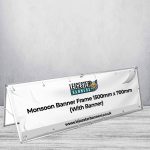 Monsoon Banner Frame 1500mm x 700mm (With Banner)