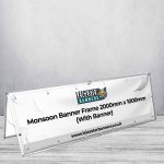 Monsoon Banner Frame 2000mm x 1000mm (With Banner)