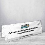Outdoor A-Frame Banner Stand 1500mm x 700mm (With Banner)
