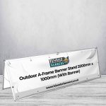 Outdoor A-Frame Banner Stand 2000mm x 1000mm (With Banner)