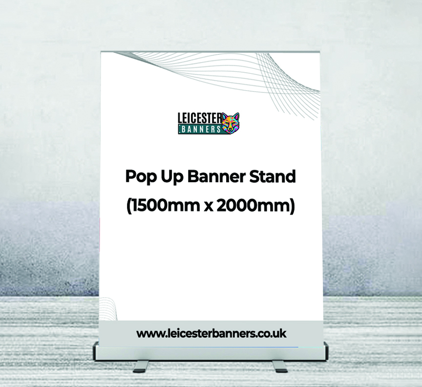 Pop Up Banner Stand (1500mm x 2000mm)