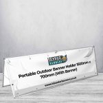 Portable Outdoor Banner Holder 1500mm x 700mm (With Banner)