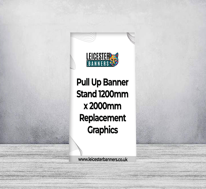 Pull Up Banner Stand 1200mm x 2000mm Replacement Graphics