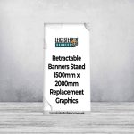 Retractable Banners Stand 1500mm x 2000mm Replacement Graphics