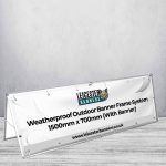 Weatherproof Outdoor Banner Frame System 1500mm x 700mm (With Banner)